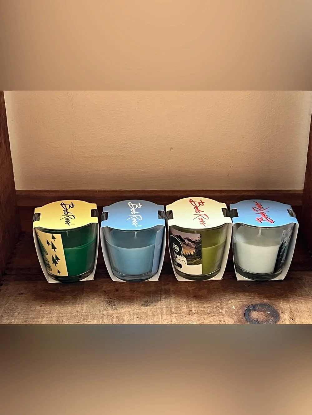 Collection of Bob Ross Scented Candles 3 oz. - Lot of 4 NEW-Gift-Happylittletree